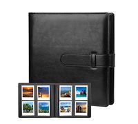 192 Rockets Photo Album for Fujifilm Instax Square SQ1, SQ6, SQ10 SQ20 Camera, SP-3 Printer, Photo Album for Fujifilm Instax Square Instant Film (Black)
