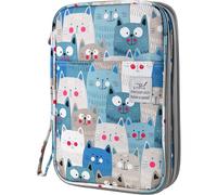 192-Slot Colored Pencil Case - Large Capacity Canvas Organizer with Zipper, Pencil Holder for Artists & Students