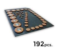 192 Soundman® Leather Pads for Soprano Saxophone - Universal Set - Workshop Repairing Pad Set Sax - 4 x 48 pads = 192 pads (Metal Resonatores)