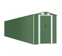vidaXL Garden Shed Green 192x1021x223 cm Galvanised Steel, Green