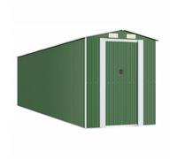 vidaXL Garden Shed Outdoor Tool Storage Green Galvanised Steel 192 x 772 x 223 cm
