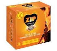 192 Zip 'Energy' Wrapped Firelighters No mess, no smell, just light the wrapper