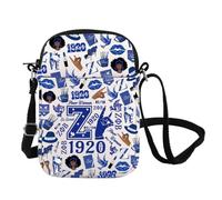 1920 Finer Women Crossbody Bag Greek Sorority Gift Sisterhood Shoulder Bag Sorority Paraphernalia Gift Zeta Dove Gifts Social Worker Gift (Z CB UK)