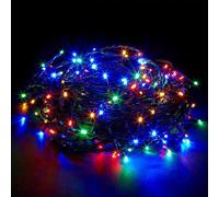 SHATCHI 1920 Christmas Tree Cluster Lights Multifunction 8 Light Modes, Timer Green Cable Indoor/Outdoor Low Voltage Holiday Home Decorations, Multicolour