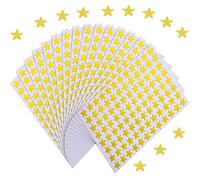 1920 Pcs 20 Sheets Gold Star Stickers, 1cm Self-Adhesive Gold Stars, Reward Chart Stickers Mini Teacher Reward Stickers for Children Teachers Reward Chart Scrapbooking
