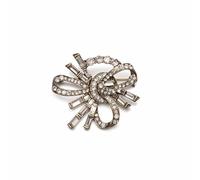 1920s Art Deco Crystal Brooch Pin by Lovett&Co. - Vintage-Inspired Statement Jewelry for Women - Perfect for Flapper Costumes, Party Outfits, or Bridal Accessories