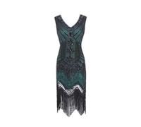 1920s Dresses for Women Clearance,Ladies Beaded Sequins V-Neck Ball Fringe Dresses Hand Embroidered Dress Banquet Small Dresses 1920s Gatsby Flapper Dress Nightclub Style Party Prom Mini Dress S-4XL