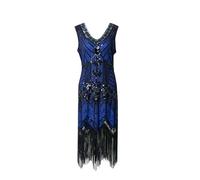 1920s Dresses for Women Clearance,Ladies Beaded Sequins V-Neck Ball Fringe Dresses Hand Embroidered Dress Banquet Small Dresses 1920s Gatsby Flapper Dress Nightclub Style Party Prom Mini Dress S-4XL