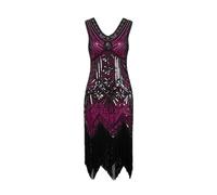 1920s Dresses for Women Clearance,Ladies Beaded Sequins V-Neck Ball Fringe Dresses Hand Embroidered Dress Banquet Small Dresses 1920s Gatsby Flapper Dress Nightclub Style Party Prom Mini Dress S-4XL