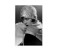 1920's Era Jazz Age Actress Marie Provost-Black & White Canvas Poster Wall Art Decor Print Picture Paintings for Living Room Bedroom Decoration 08x12inch(20x30cm)
