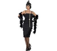 Smiffys Flapper Costume, Black (Size M)