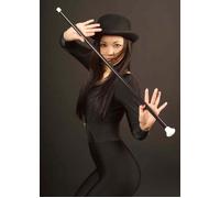 1920's Gangster White Top Walking Cane