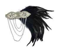 1920s Headpiece Flapper Headband Roaring 20s Hair Accessories Vintage Clip Sequins Hoop