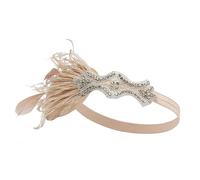 1920s Headpiece Flapper Headband, Roaring 20s Hair Accessories Vintage Clip Sequins Hoop Accessories for Girls Women