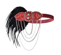1920s Headpiece Flapper Headband, Roaring 20s Hair Accessories Vintage Hair Clip Sequins Hair Hoop