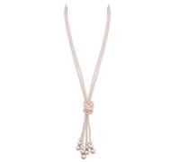 1920s Pearl Flapper Beads Necklace Great Gatsby Pearl Strands Long Necklace for Women Wedding Jewelry, imitation pearl, No Gemstone