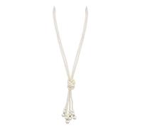 1920s Pearl Flapper Beads Necklace Great Gatsby Pearl Strands Long Necklace for Women Wedding Jewelry, imitation pearl, No Gemstone