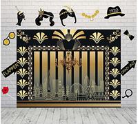 1920s The Great Gatsby Themed Party Photography Backdrop & Studio Props Kit Adult Birthday Wedding Anniversary Party Retro Decoration Supplies