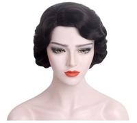 1920s Wig for Women Short Finger Wave Wigs Synthetic Hair Wigs Short Curly Hair Halloween Cosplay Costume Party Wigs for Women