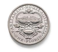 1927 Florin Old British Silver Coins, UK Antique Coin Set, Great Britain Old Coins for Collectors, United Kingdom Ancient Coin Collection, Vintage Historical Souvenirs