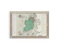 1929 Irish Free State And Northern Ireland Retro Map Poster Artworks Canvas Poster Wall Art Prints Home Modern Decor 20x30inch(50x75cm)