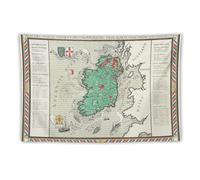 1929 Irish Free State And Northern Ireland Retro Map Poster Room Aesthetic Tapestry Print Art Wall Painting Tapestries Gifts Modern Bedroom Decor 60"x90"