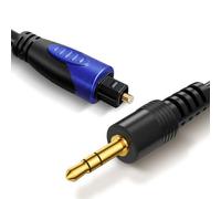192KHz DAC Optical to 3.5mm Converter, Optical Audio Cable to AUX Adapter, Unidirectional from Digital to Analog SPDIF to 3.5mm Cable for Connecting TV (Optical) to Speaker & Headphone