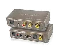 192KHz Multi Function Audio Converter, Tohilkel HDMI ARC or Toslink (Optical,SPDIF) or Coaxial to 3.5 mm Jack Stereo R/L Toslink (Optical,SPDIF) Coaxial, Support Multi Ports Output Simultaneously