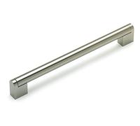 192mm / 220mm Brushed Nickel Boss 14mm Diameter Bar Handles for Kitchen Cabinets | Bedroom| Bathroom | Furniture | Wardrobe | 4 Sizes