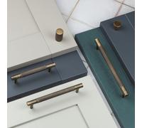 192mm Antique Brass Knurled Cupboard Handle Cabinet Door Drawer Pull Wardrobe Furniture