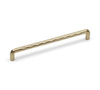 192mm Brass Gold Cupboard Handles Textured Grooved Knurled Bar Pull Kitchen Cabinet Door Drawer Dresser Replacement