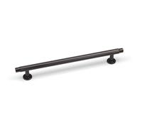 192mm Dark Grey Cabinet Handle Gunmetal Cupboard Door Drawer Pull Wardrobe Furniture Replacement Upcycle