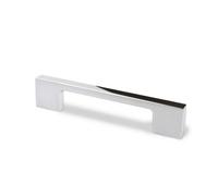 192mm Gloss Chrome Kitchen Cabinet & Cupboard Handle - Belluno By Hettich - Cupboard, Drawer & Wardrobe Pull - Pack Of 4