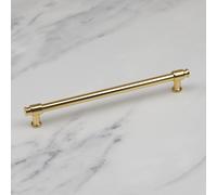 (192mm Handle) Gloss Gold Cabinet Handles & Matching Knob