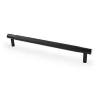 192mm Matt Black Cabinet Handle Textured Knurled Kitchen Cupboard Door Drawer Pull Bathroom Bedroom Furniture Replacement