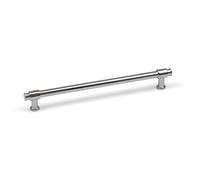 192mm Polished Chrome Cabinet Handle Silver Cupboard Door Drawer Furniture Pull Industrial Pipe Design