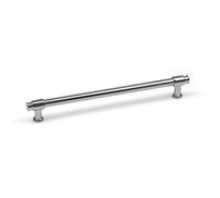 192mm Polished Chrome Cabinet Handle Silver Knob Industrial Pipe Cupboard Door Drawer T-Bar Pull