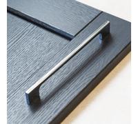 192mm Polished Chrome Cabinet Handle Slim Square Kitchen Cupboard Door Drawer Pull Bedroom Bathroom Furniture