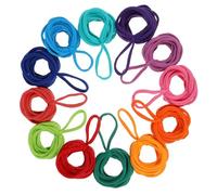 192pcs Acrylic Weaving Loom Refill Bands for Kids Craft Projects
