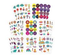 192Pcs Diwali Stickers,Happy Diwali Stickers,Colorful Diwali's Decorations Stickers Round Labels Decorative Sticker Diwali's Festival Party Sticker Indian Festival Decorations for Gifts Arts Crafts