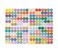 192pcs/Sheet Practical Colorful Paper Stickers Labels For Glass Essential Oil Bottles Cap Lid Labels Lid Stickers For Cups