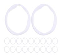192pcs White Acrylic Weaving Loom Elastic Loops Refill for DIY Craft
