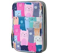 193-Slot Colored Pencil Case - Large Capacity Canvas Organizer with Zipper, Pencil Holder for Artists & Students