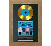 #193 Weezer Weezer blue GOLD CD Signed Autograph Mounted Cd Cover Record Reproduction PRINT A4 Rare Perfect Birthday (297 x 210mm) (Oak Veneer Frame)