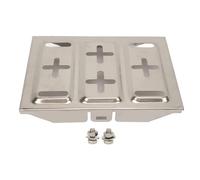 193 x 285mm Stainless Steel Battery Tray, Universal Battery Mounting Tray for Car, Sturdy Reliable Battery Holder Tray with Fixing Screws for Standard Group 24 34 78