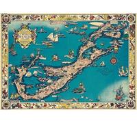 1930 Map of The Bermuda Islands | 1000 Piece Adult Jigsaw Puzzle | Family Entertainment | Jigsaw Puzzle Game for Adults | Jigsaw Games