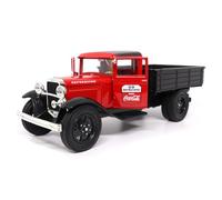 1931 Ford Model AA Pickup Truck Red and Black Go Refreshed - Drink Coca-Cola 1/24 Diecast Model Car by Motor City Classics
