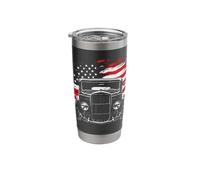 1932 Deuce Coupe Front Grill Patriotic USA Flag Coupe Stainless Steel Insulated Tumbler