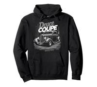 1932 Retro Hot Rod car graphic Deuce Coupe 3 window Pullover Hoodie