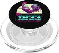 1933 Year of the Rooster 80s Retro Vaporwave Chinese Zodiac PopSockets PopGrip for MagSafe